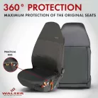 Ülésvédő huzat első ülésre Outdoor Sports - fekete-szürke - WALSER