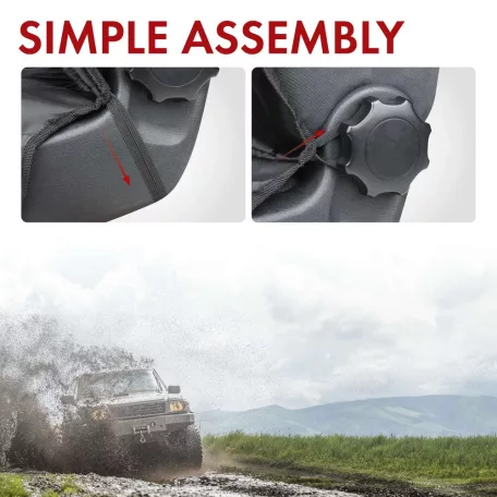 Ülésvédő huzat első ülésre Outdoor Sports - fekete-szürke - WALSER