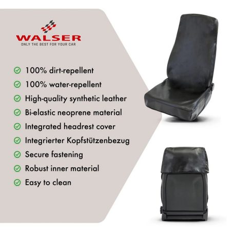 Ülésvédő huzat első ülésre - ECO bőr - TONY - WALSER