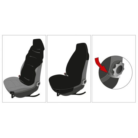 Ülésvédő huzat első ülésre - ECO bőr - TONY - WALSER