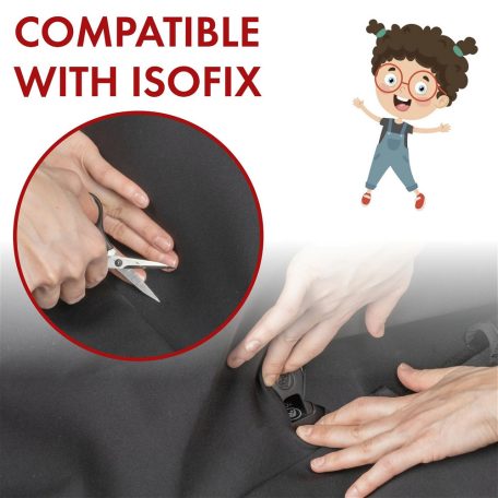 Üléshuzat - NEOPRENE - fekete - hátsó ülésre - WALSER