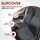 Ülésvédő huzat első ülésre Outdoor Sports - fekete - WALSER