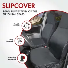   Ülésvédő huzat első ülésre Outdoor Sports - fekete - WALSER