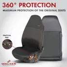 Ülésvédő huzat első ülésre Outdoor Sports - fekete - WALSER