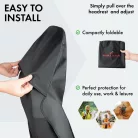 Ülésvédő huzat első ülésre 2 db PROTECTOR - fekete - WALSER