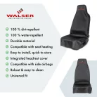 Ülésvédő huzat első ülésre 2 db PROTECTOR - fekete - WALSER