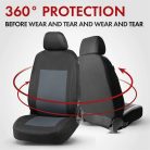 Üléshuzat garnitúra - SANDRAY - fekete-szürke - WALSER