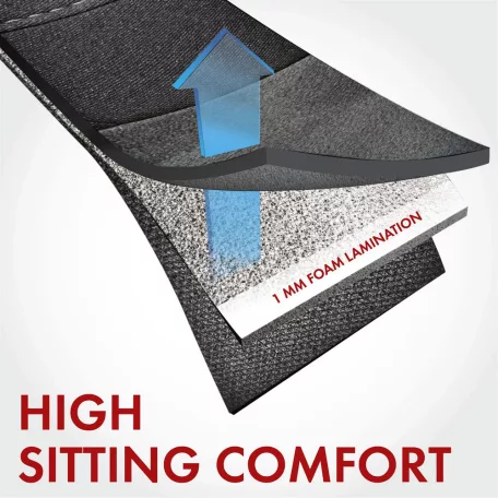 Üléshuzat garnitúra - SANDRAY - fekete-szürke - WALSER