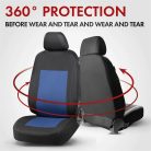 Üléshuzat garnitúra - SANDRAY - fekete-kék - WALSER