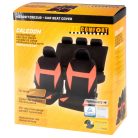 Üléshuzat garnitúra - CALEDON - fekete-piros - WALSER