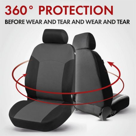 Üléshuzat garnitúra - PORTLAND - fekete-szürke - WALSER