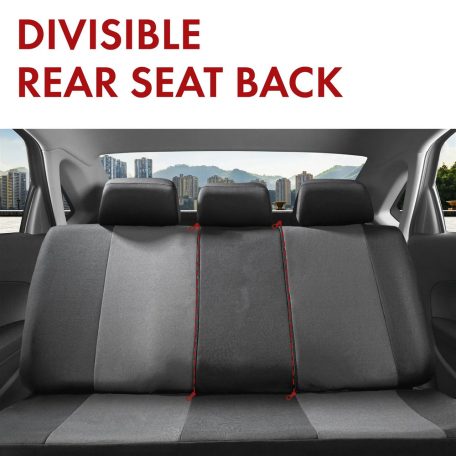 Üléshuzat garnitúra - PORTLAND - fekete-szürke - WALSER