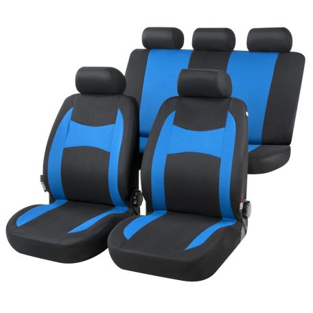Üléshuzat garnitúra - FAIRMONT - fekete-kék - WALSER