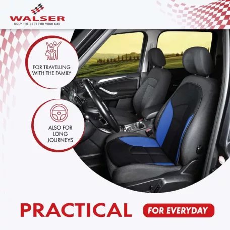 Ülésvédő NOVARA - kék-fekete - WALSER