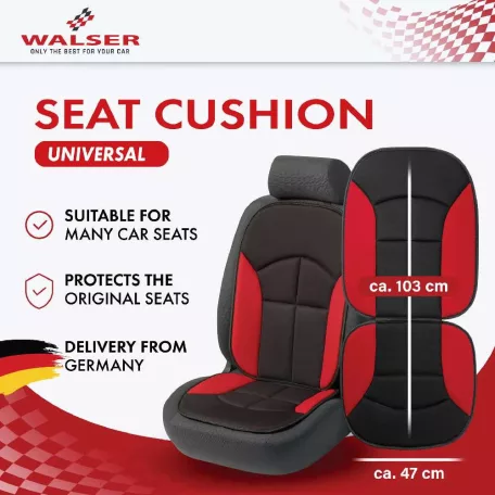 Ülésvédő NOVARA - piros-fekete - WALSER