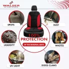 Ülésvédő NOVARA - piros-fekete - WALSER