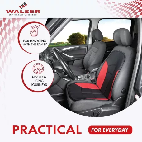 Ülésvédő NOVARA - piros-fekete - WALSER