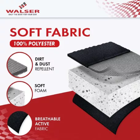 Ülésvédő NOVARA - szürke-fekete - WALSER