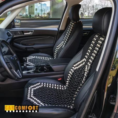 Ülésvédő fagolyós fekete-fehér - WALSER