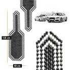 Ülésvédő fagolyós fekete-fehér - WALSER