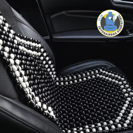 Ülésvédő fagolyós fekete-fehér - WALSER