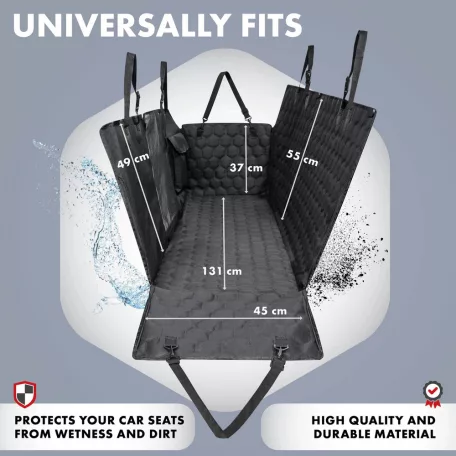 Üléstakaró hátsó ülésre kutyaszállításhoz ROCKY 155x204 cm - WALSER