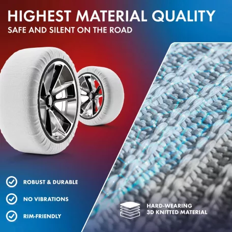 Textil hólánc - S méret - Premium Ultra Grip - 2 db - WALSER
