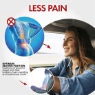 Ülésvédő - ergonomikus - MAX - fekete - WALSER