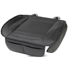   Ülésvédő - ECO bőr, zsebekkel - FERNANDO - fekete - WALSER