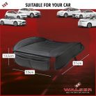 Ülésvédő - ECO bőr, zsebekkel - FERNANDO - fekete - WALSER