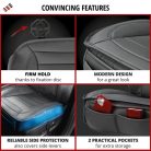 Ülésvédő - ECO bőr, zsebekkel - FERNANDO - fekete - WALSER