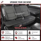 Ülésvédő - ECO bőr, zsebekkel - FERNANDO - fekete - WALSER