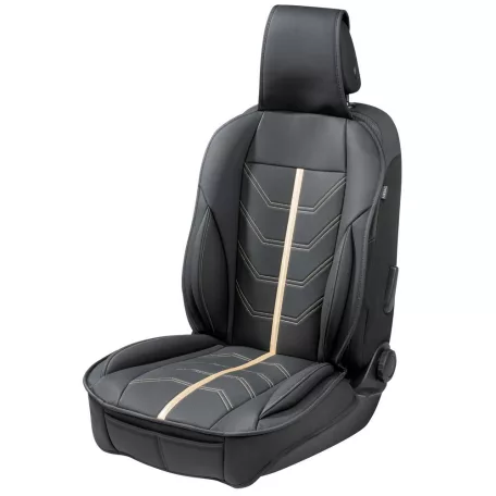 Ülésvédő ECO bőr KIMI - fekete-arany - WALSER