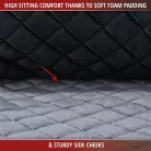 Ülésvédő LUXOR COMFORTLINE - fekete - WALSER