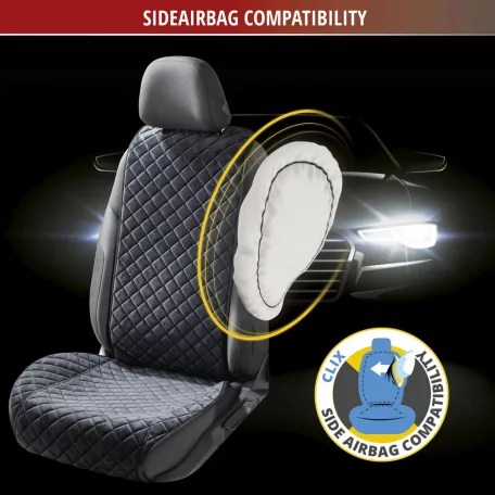 Ülésvédő LUXOR COMFORTLINE PLUS - fekete - WALSER