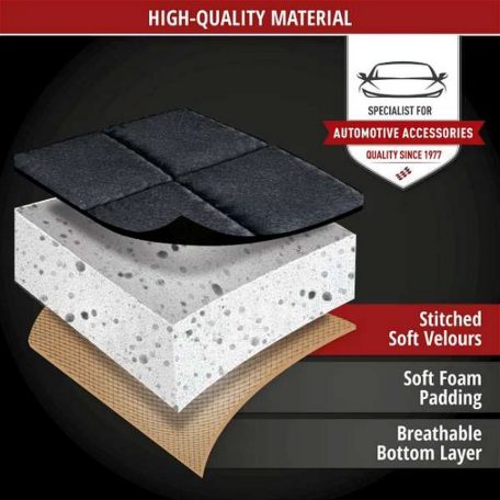 Ülésvédő LUXOR COMFORTLINE - fekete - hátsó ülésre - WALSER