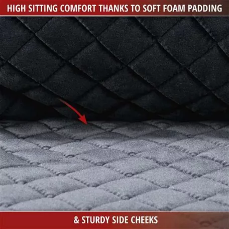 Ülésvédő LUXOR COMFORTLINE - fekete - hátsó ülésre - WALSER