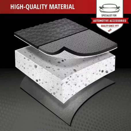 Ülésvédő ECO bőr KIMI - hátsó ülésre - fekete- WALSER