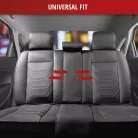 Ülésvédő ECO bőr KIMI - hátsó ülésre - fekete- WALSER