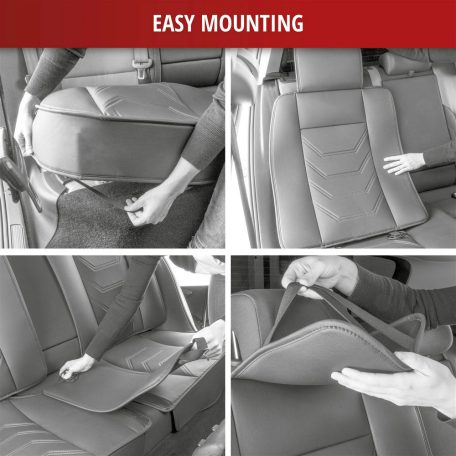 Ülésvédő ECO bőr KIMI - hátsó ülésre - fekete- WALSER