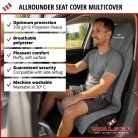 Ülésvédő huzat mikroszálas MULTICOVER - szürke - WALSER