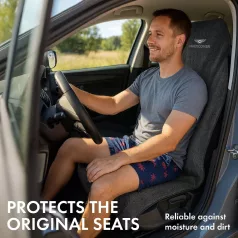 Ülésvédő huzat mikroszálas MULTICOVER - fekete - WALSER