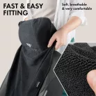 Ülésvédő huzat mikroszálas MULTICOVER - fekete - WALSER