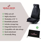 Ülésvédő huzat mikroszálas MULTICOVER - fekete - WALSER