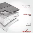 Ülésvédő ECO bőr - szürke - LEWIS - WALSER