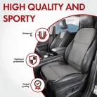 Ülésvédő ECO bőr - szürke - LEWIS - WALSER