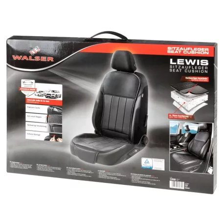 Ülésvédő ECO bőr - fekete - LEWIS - WALSER