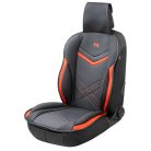 Ülésvédő ECO bőr REY - fekete-piros - WALSER