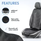 Ülésvédő - ergonomikus - AIR FLOW - fekete - WALSER