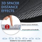 Ülésvédő - ergonomikus - AERO-SPACER - fekete - WALSER